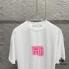 Alexander Wang 2025 Spring/Summer New Arrival Short Sleeve T-Shirt with Pink 'Wang' Silicone Print on Front and Back, Made of Custom Double Gauze Plain Cotton 300 Fabric, Unisex Design
