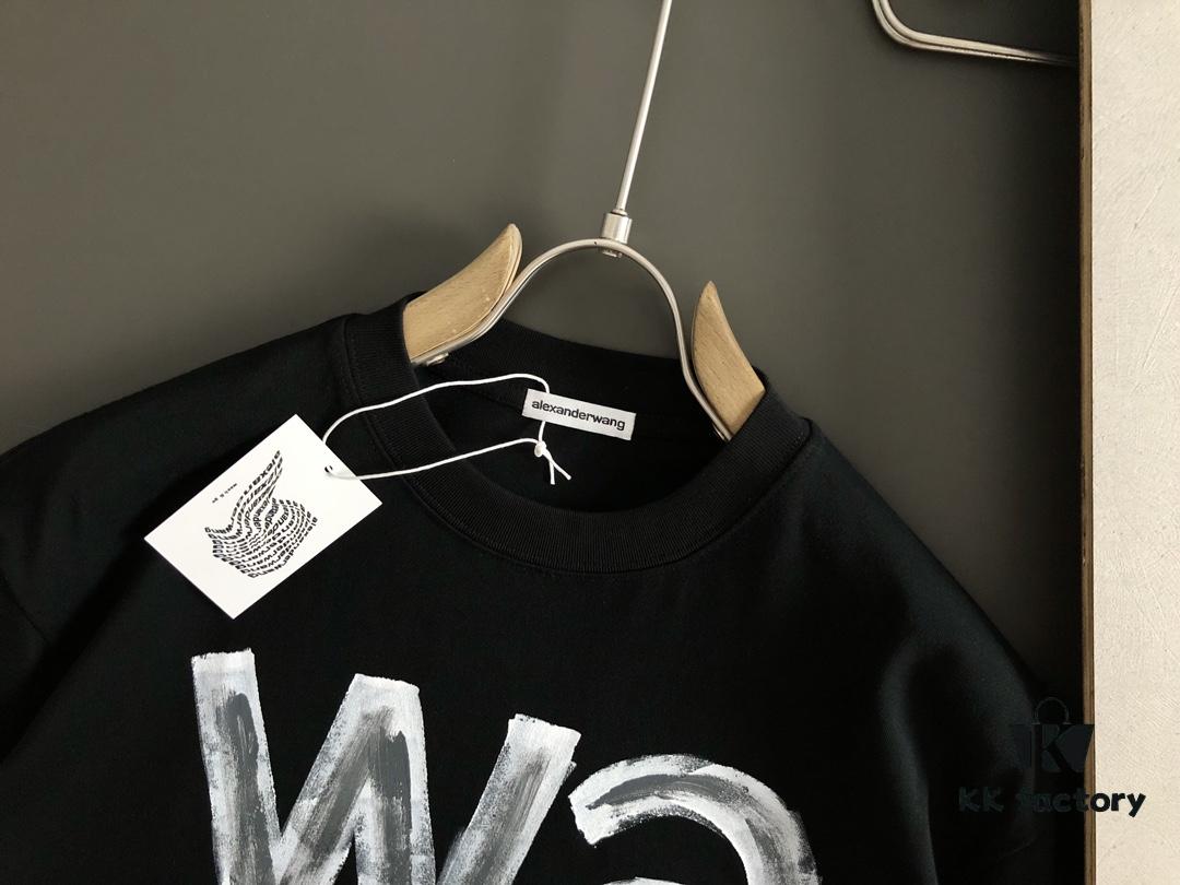 Alexander Wang 25SS Summer New Arrival Crew Neck Short Sleeve T-Shirt