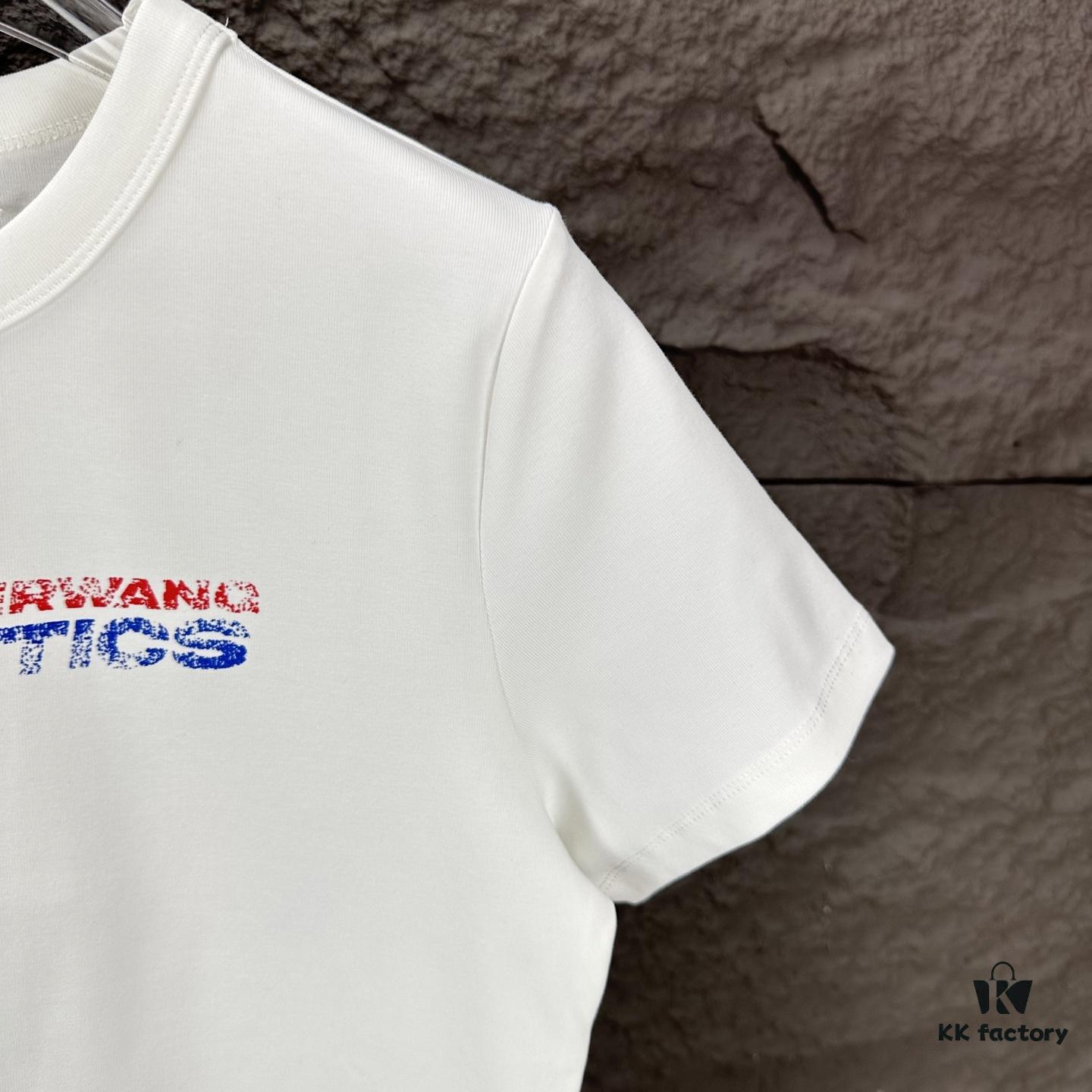 Alexander Wang 2025 New Women's Short Sleeve T-Shirt with Letter Logo - Premium Version