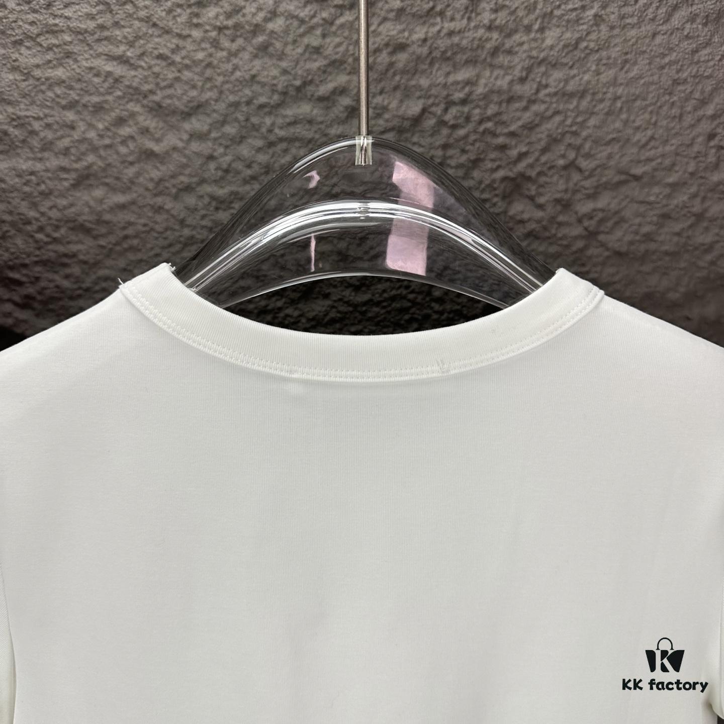 Alexander Wang 2025 New Women's Short Sleeve T-Shirt with Letter Logo - Premium Version