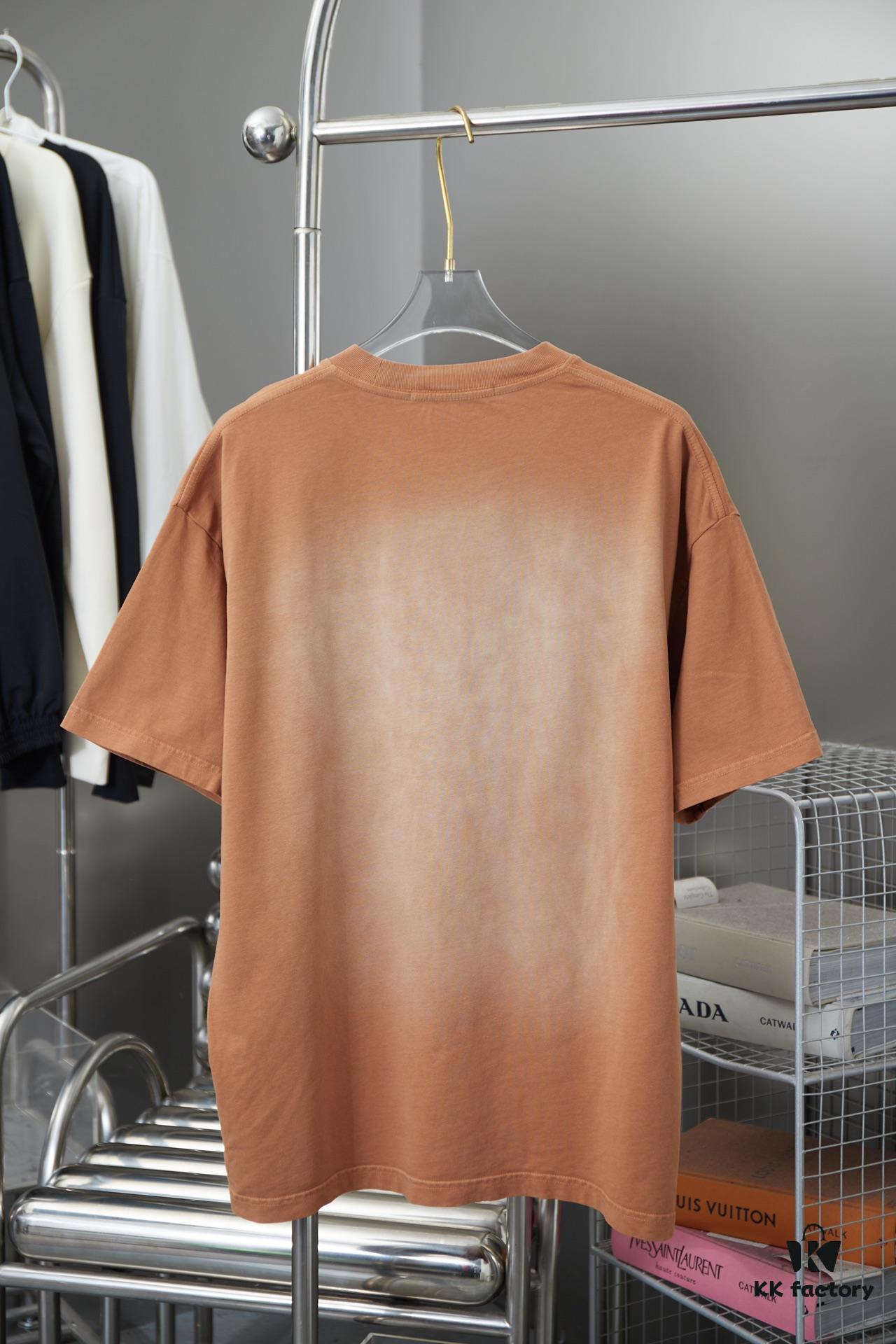 Alexarde*wang 25SS Early Spring New Arrival 3D Wa Jiao Gradient Print Short Sleeve T-Shirt