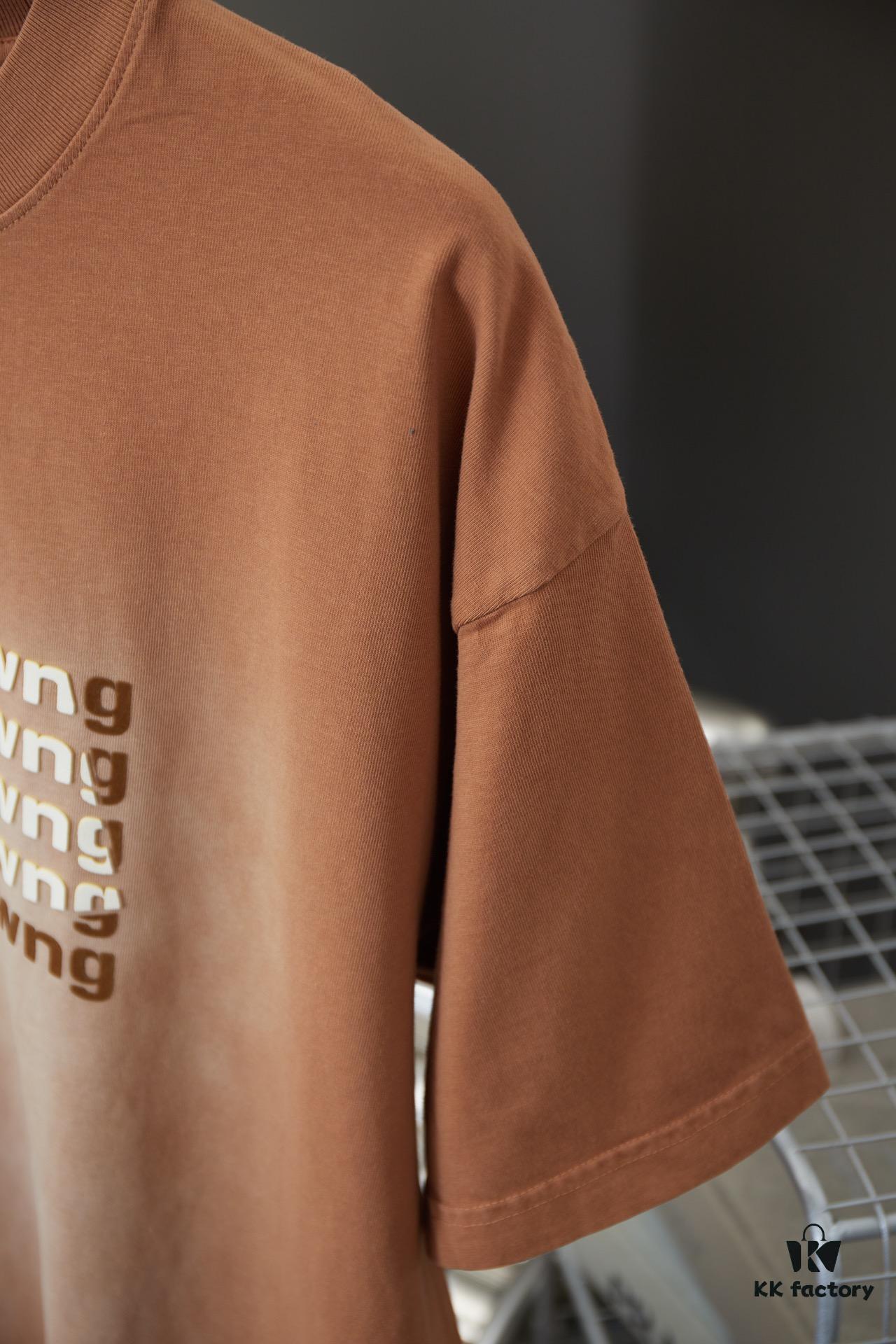 Alexarde*wang 25SS Early Spring New Arrival 3D Wa Jiao Gradient Print Short Sleeve T-Shirt