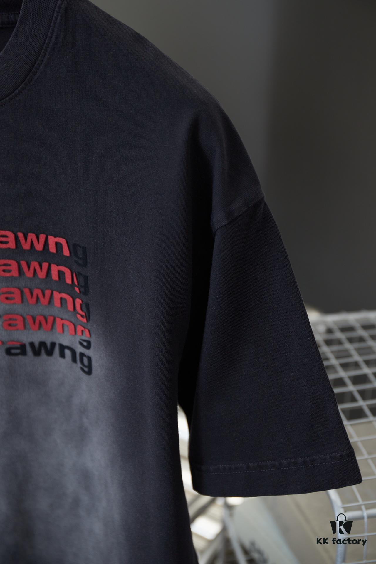 Alexarde*wang 25SS Early Spring New Arrival 3D Wa Jiao Gradient Print Short Sleeve T-Shirt