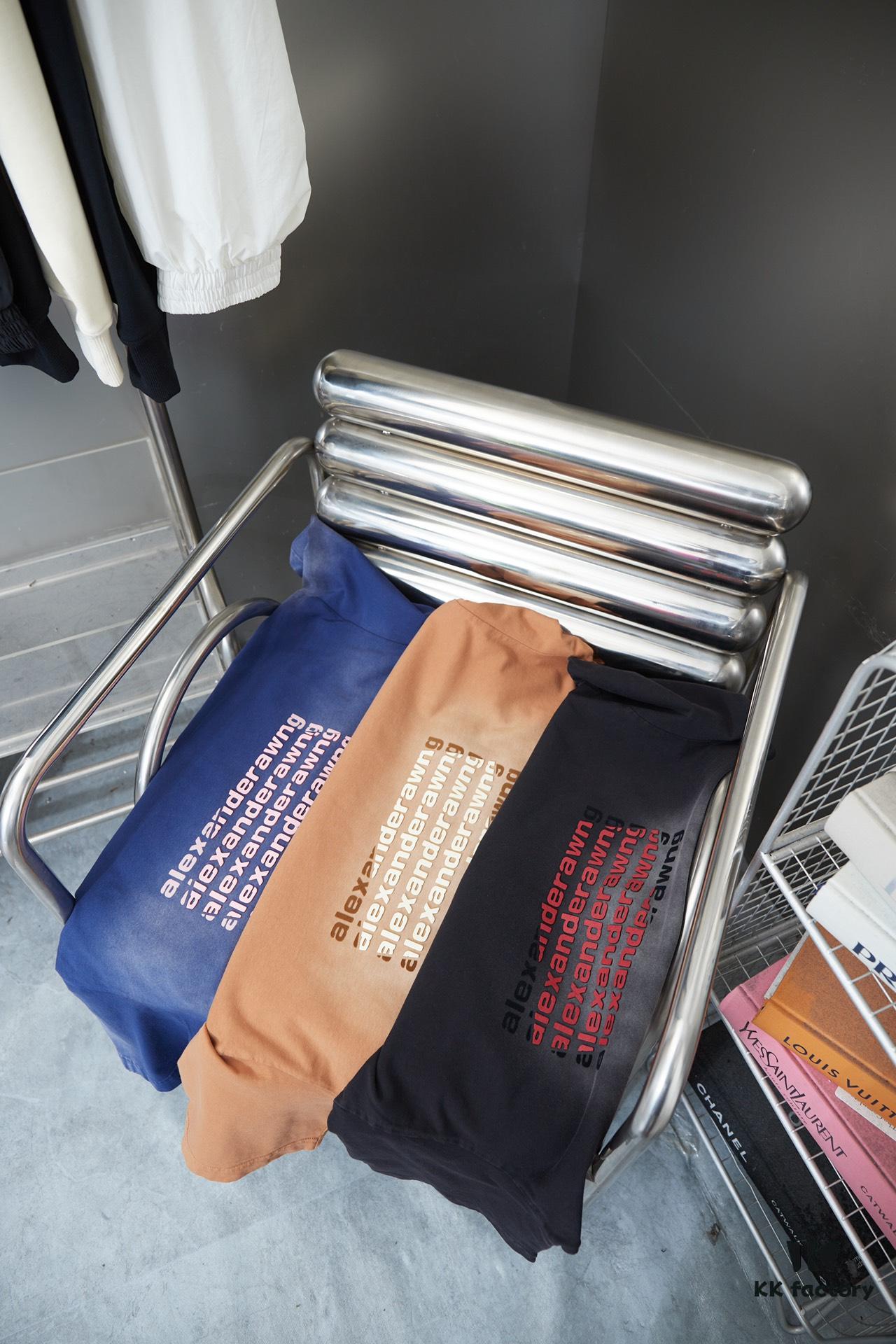 Alexarde*wang 25SS Early Spring New Arrival 3D Wa Jiao Gradient Print Short Sleeve T-Shirt