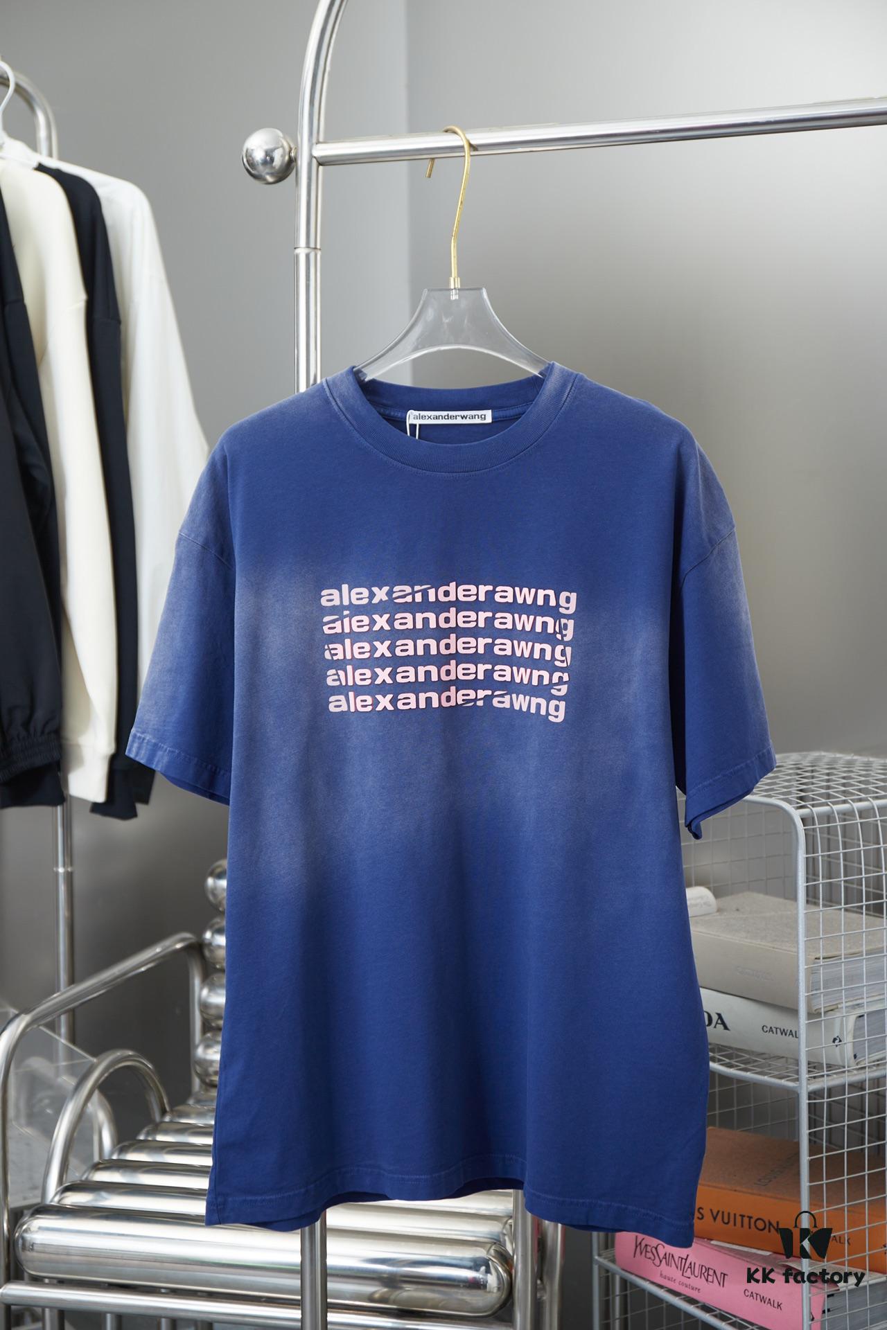 Alexarde*wang 25SS Early Spring New Arrival 3D Wa Jiao Gradient Print Short Sleeve T-Shirt