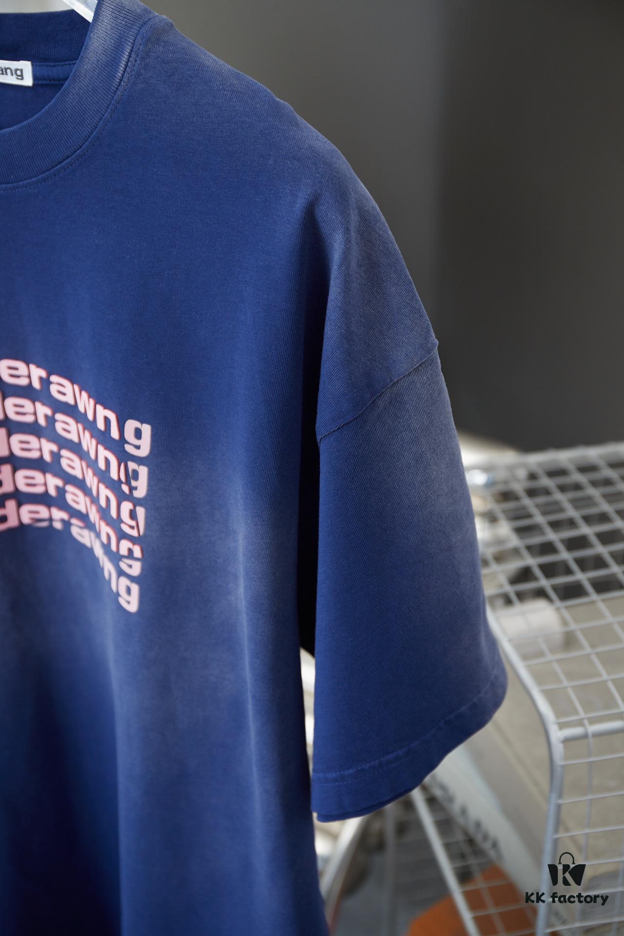 Alexarde*wang 25SS Early Spring New Arrival 3D Wa Jiao Gradient Print Short Sleeve T-Shirt