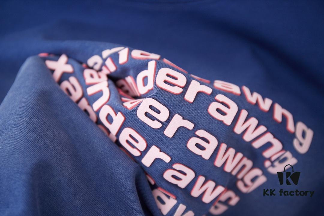 Alexarde*wang 25SS Early Spring New Arrival 3D Wa Jiao Gradient Print Short Sleeve T-Shirt