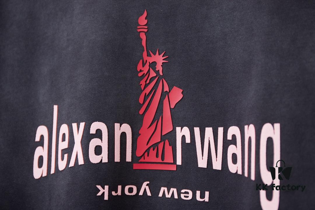 Alexarde*wang 25SS Early Spring New Arrival 3D Wa Gel Goddess Print Short Sleeve T-Shirt