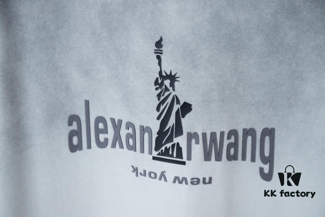 Alexarde*wang 25SS Early Spring New Arrival 3D Wa Gel Goddess Print Short Sleeve T-Shirt