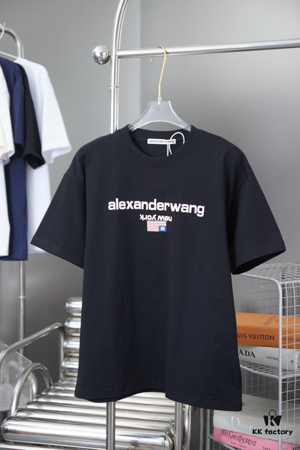 Alexarde*wang 25SS Early Spring New Arrival Embossed Foil Print Short Sleeve T-Shirt