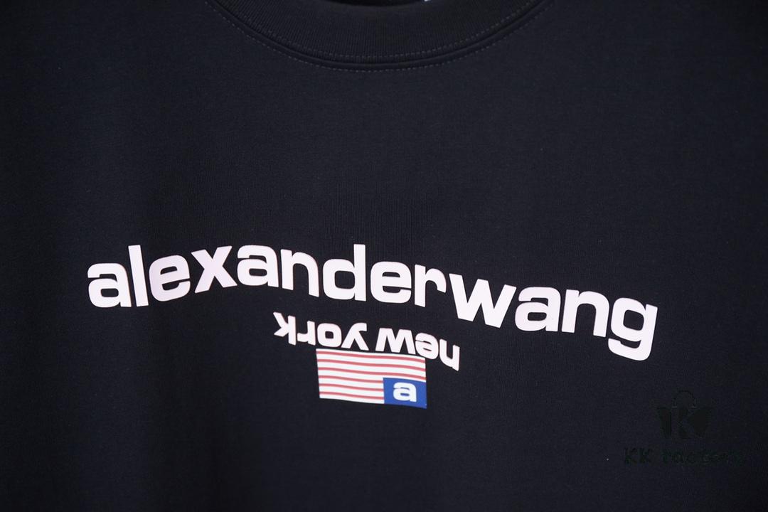 Alexarde*wang 25SS Early Spring New Arrival Embossed Foil Print Short Sleeve T-Shirt