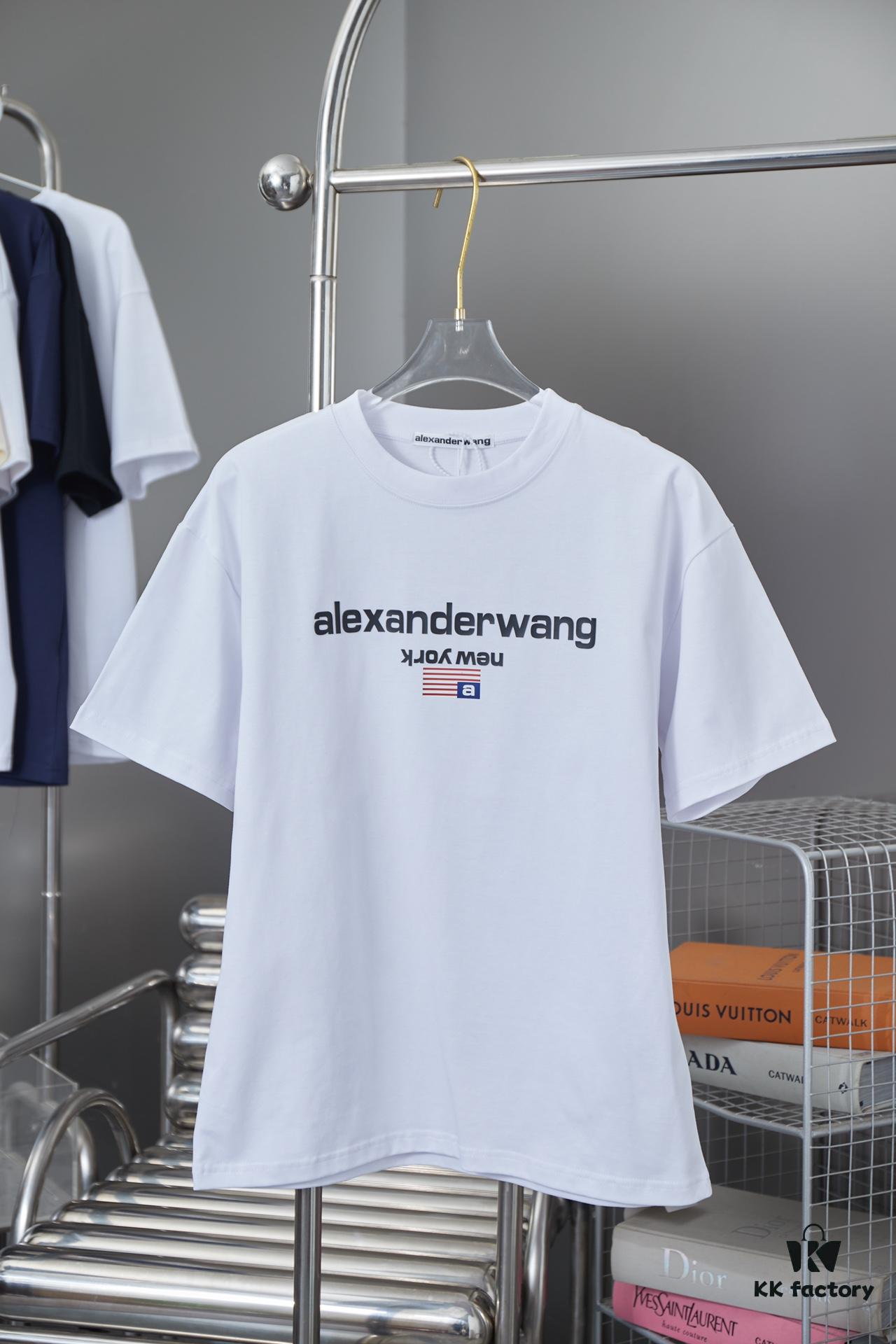 Alexarde*wang 25SS Early Spring New Arrival 3D Puff Print Short Sleeve T-Shirt
