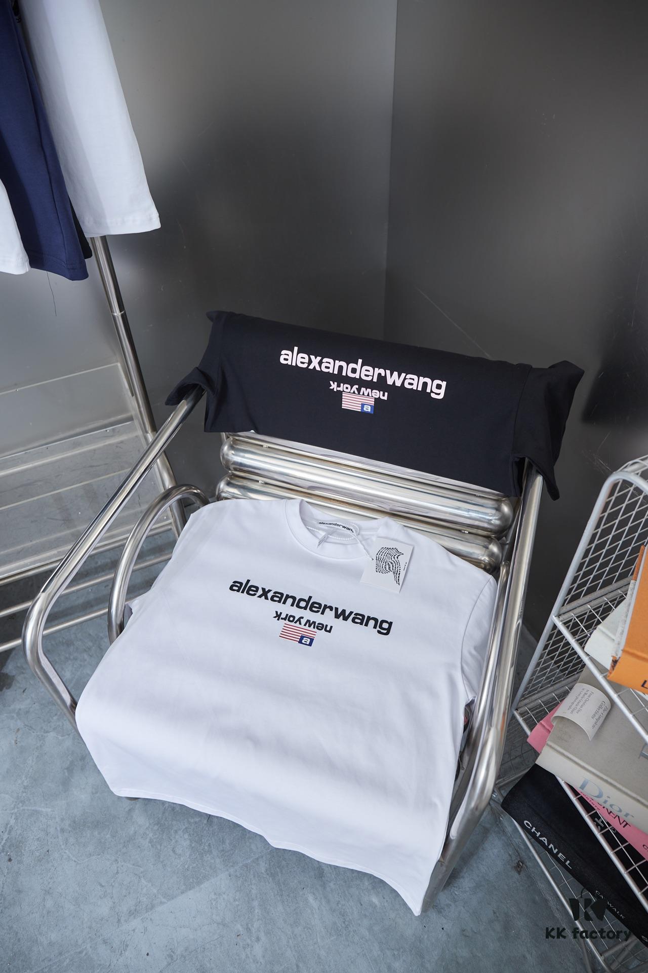 Alexarde*wang 25SS Early Spring New Arrival 3D Puff Print Short Sleeve T-Shirt