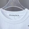 Alexarde*wang 25SS Early Spring New Arrival Applique Letter Rhinestone Short Sleeve T-Shirt