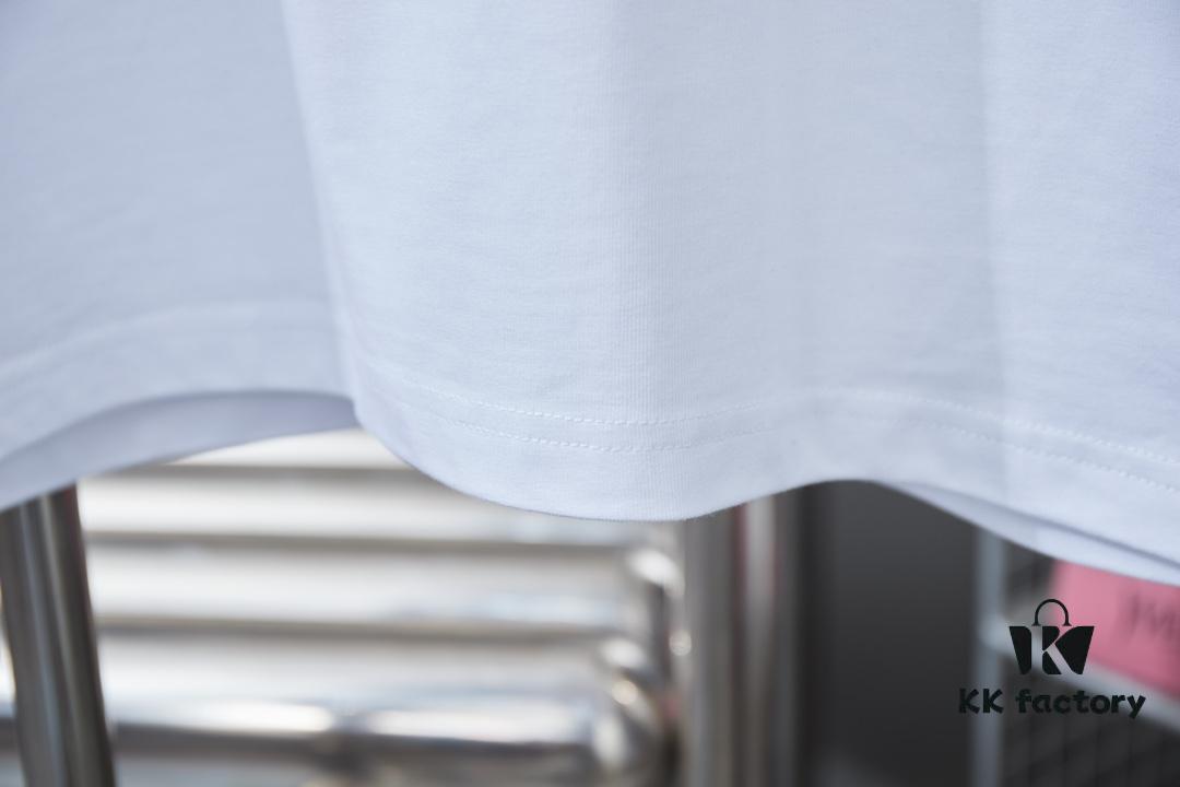 Alexarde*wang 25SS Early Spring New Arrival Applique Letter Rhinestone Short Sleeve T-Shirt