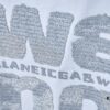 Alexarde*wang 25SS Early Spring New Arrival Applique Letter Rhinestone Short Sleeve T-Shirt