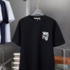 Alexarde*wang 25SS Early Spring New Arrival Graffiti Hand-drawn Letter Logo Print Short Sleeve T-shirt