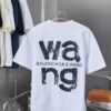 Alexarde*wang 25SS Early Spring New Arrival Graffiti Hand-Drawn Letter Logo Print Short Sleeve T-Shirt