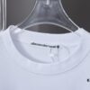 Alexarde*wang 25SS Early Spring New Arrival Graffiti Hand-Drawn Letter Logo Print Short Sleeve T-Shirt