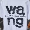 Alexarde*wang 25SS Early Spring New Arrival Graffiti Hand-Drawn Letter Logo Print Short Sleeve T-Shirt