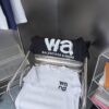 Alexarde*wang 25SS Early Spring New Arrival Graffiti Hand-Drawn Letter Logo Print Short Sleeve T-Shirt