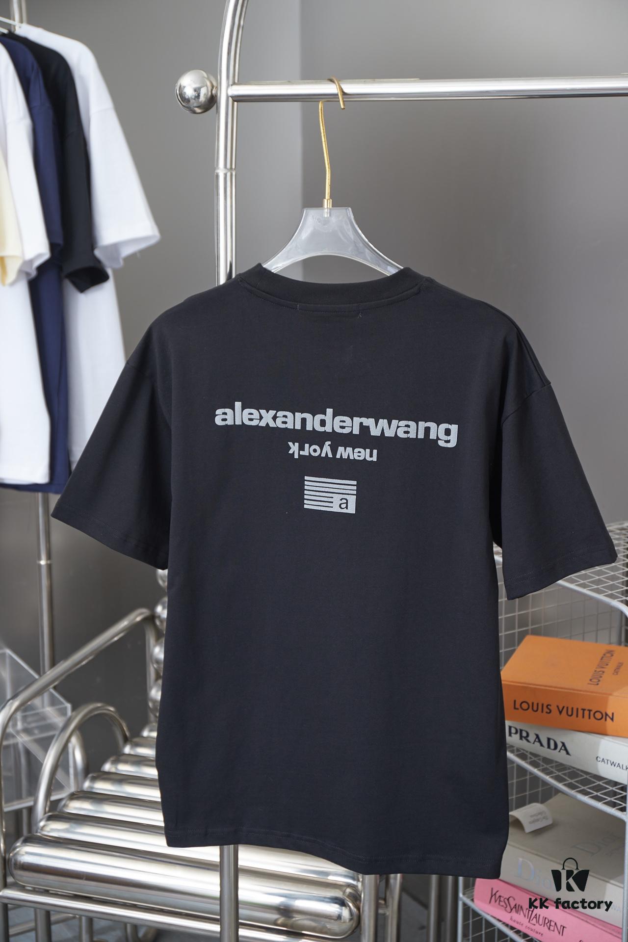 Alexarde*wang 25SS Early Spring New Arrival Embossed Foil Print Short Sleeve T-Shirt