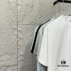 Alexander Wang 2025 Spring/Summer New Arrival Short Sleeve T-Shirt with Embroidered 'Wang' Logo on Chest and Printed Lettering on Back, Unisex Design Made from Custom Double-Gauze Plain-Woven 300g Cotton Fabric