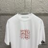 Alexander Wang 2025 Spring/Summer New Arrival Letter 'Wang' Print Short Sleeve T-Shirt Custom Double-Yarn Plain Weave 100% Cotton 300g Unisex
