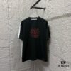 Alexander Wang 2025 Spring/Summer New Arrival Short Sleeve T-Shirt with Chest 'Wang' Logo Print, Unisex Design Made from Custom Double-Yarn Plain Weave Cotton 300 Fabric