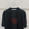 Alexander Wang 2025 Spring/Summer New Arrival Short Sleeve T-Shirt with Chest 'Wang' Logo Print, Unisex Design Made from Custom Double-Yarn Plain Weave Cotton 300 Fabric