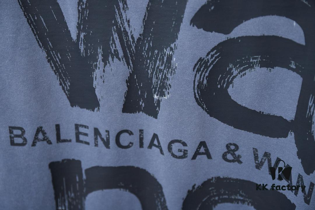 Alexarde*wang 25SS Early Spring New Arrival Graffiti Hand-Drawn Print Short Sleeve T-Shirt