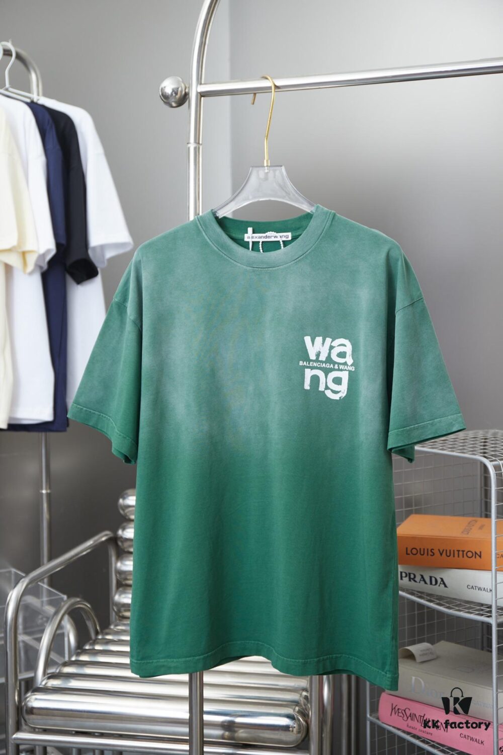 Alexarde*wang 25SS Early Spring New Arrival Graffiti Hand-Painted Print Short Sleeve T-Shirt