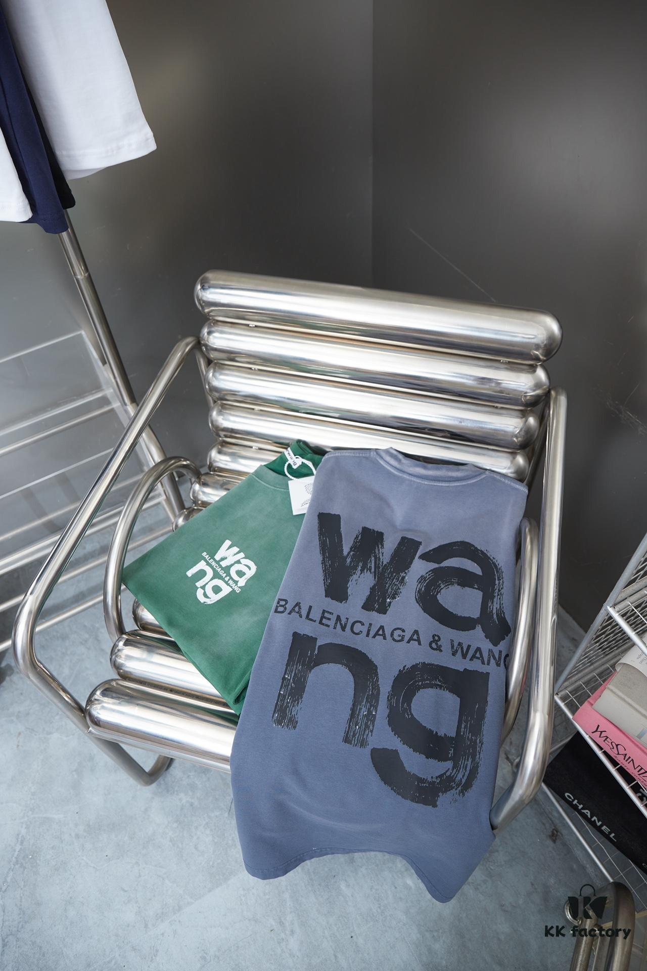 Alexarde*wang 25SS Early Spring New Arrival Graffiti Hand-Painted Print Short Sleeve T-Shirt