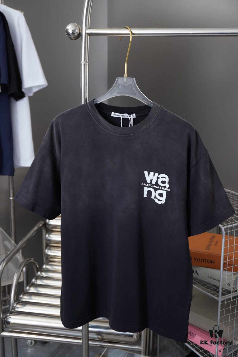 Alexarde*wang 25SS Early Spring New Arrival Graffiti Hand-Drawn Print Short Sleeve T-Shirt