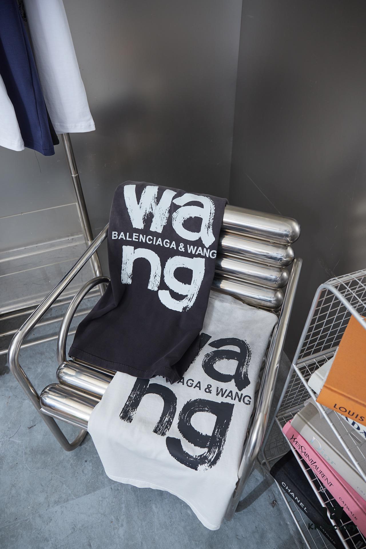 Alexarde*wang 25SS Early Spring New Arrival Graffiti Hand-Drawn Print Short Sleeve T-Shirt