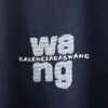 Alexarde*wang 25SS Early Spring New Arrival Embroidered Letter Rhinestone Short Sleeve T-Shirt