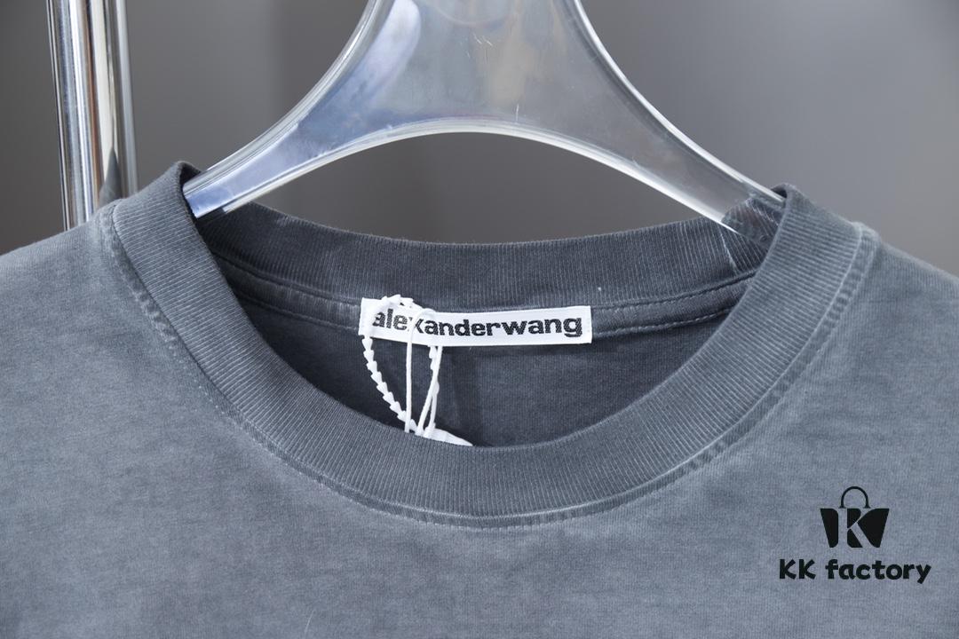 Alexard*rwang 25SS Early Spring New Arrival Graffiti Letter Print Short Sleeve T-Shirt