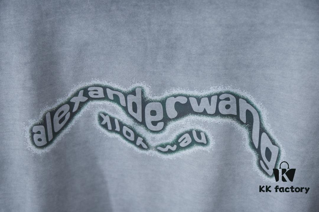 Alexard*rwang 25SS Early Spring New Arrival Graffiti Letter Print Short Sleeve T-Shirt