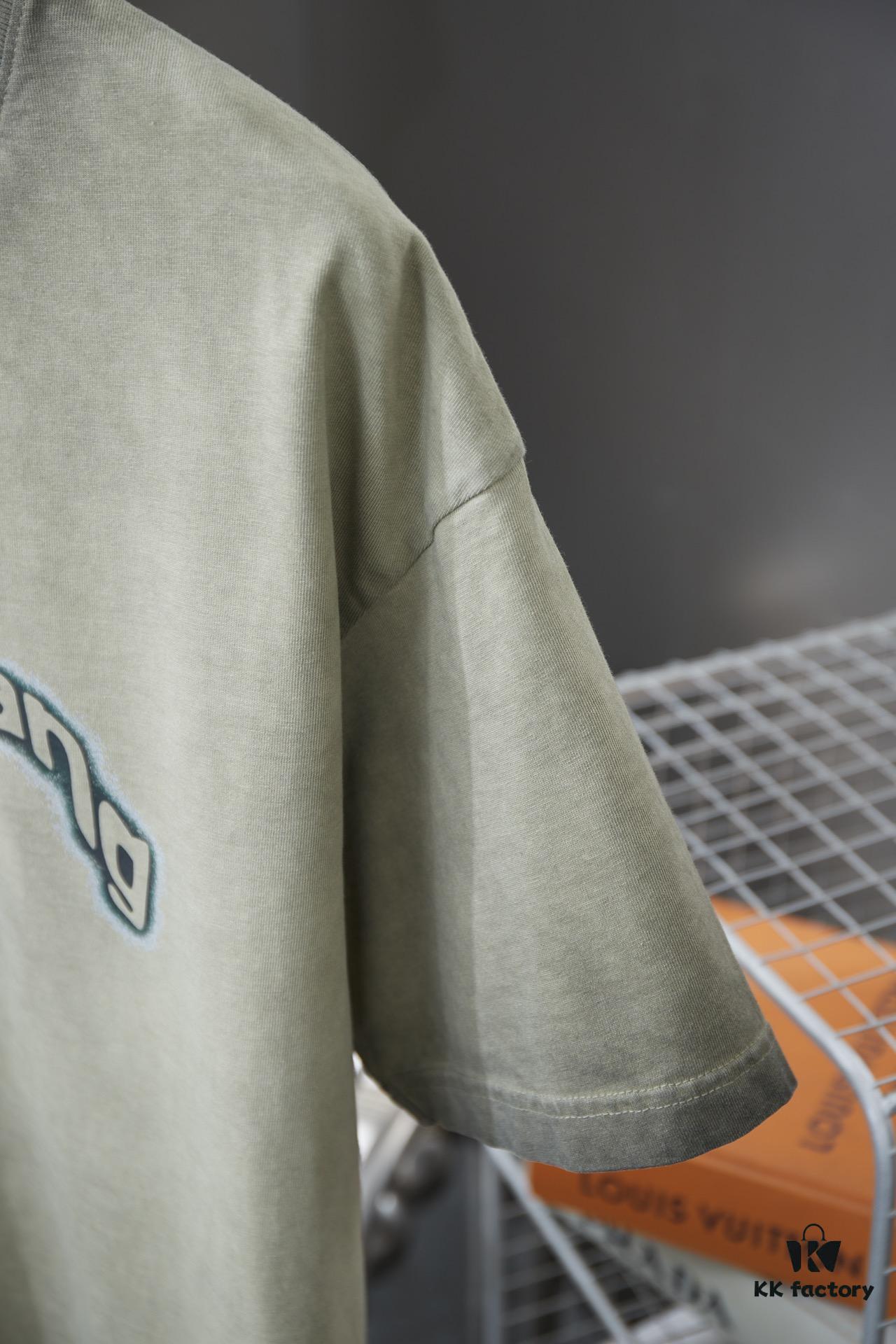 Alexard*rwang 25SS Early Spring New Arrival Graffiti Letter Print Short Sleeve T-Shirt