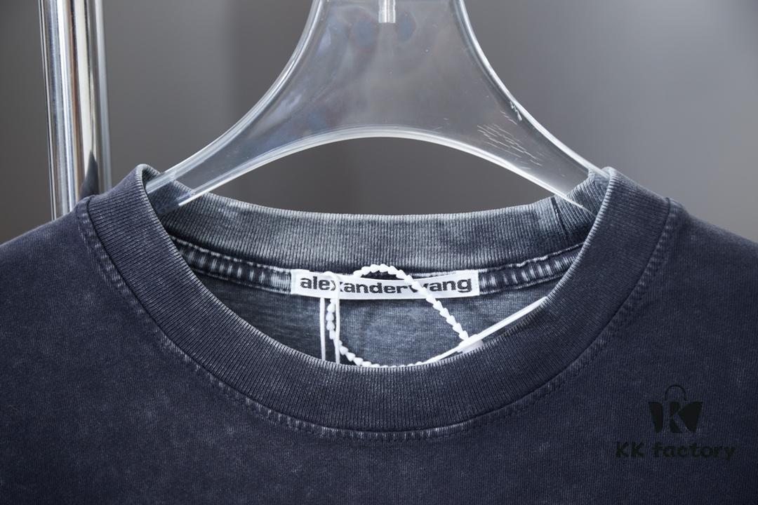 Alexard*rwang 25SS Early Spring New Arrival Graffiti Letter Print Short Sleeve T-Shirt