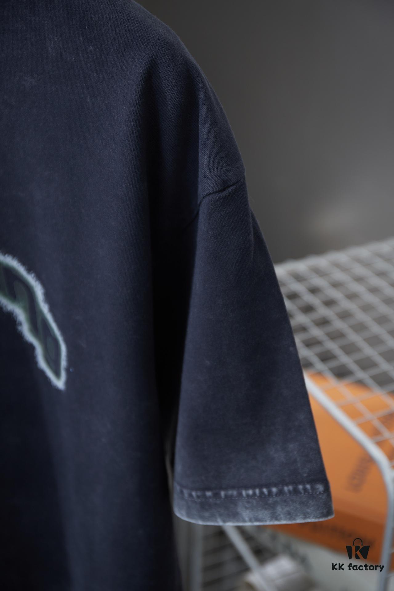 Alexard*rwang 25SS Early Spring New Arrival Graffiti Letter Print Short Sleeve T-Shirt