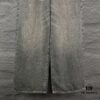 Alexander Wang 2024 New Pocket 3D Letter Distressed Unisex Washed Loose Denim Jeans
