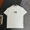 Alexander Wang AW 280g Heavyweight Pure Cotton Oversized T-Shirt with Puff Print Logo Design, Spring and Summer New Round Neck Fashion Short Sleeve Tee