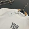 Alexander Wang AW 280g Heavyweight Pure Cotton Oversized T-Shirt with Puff Print Logo Design, Spring and Summer New Round Neck Fashion Short Sleeve Tee