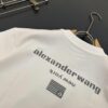 Alexander Wang AW 280g Heavyweight Pure Cotton Oversized T-Shirt with Puff Print Logo Design, Spring and Summer New Round Neck Fashion Short Sleeve Tee