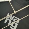 Alexander Wang AW 280g Heavyweight Cotton Loose-Fit T-Shirt with Puff Print Logo Design