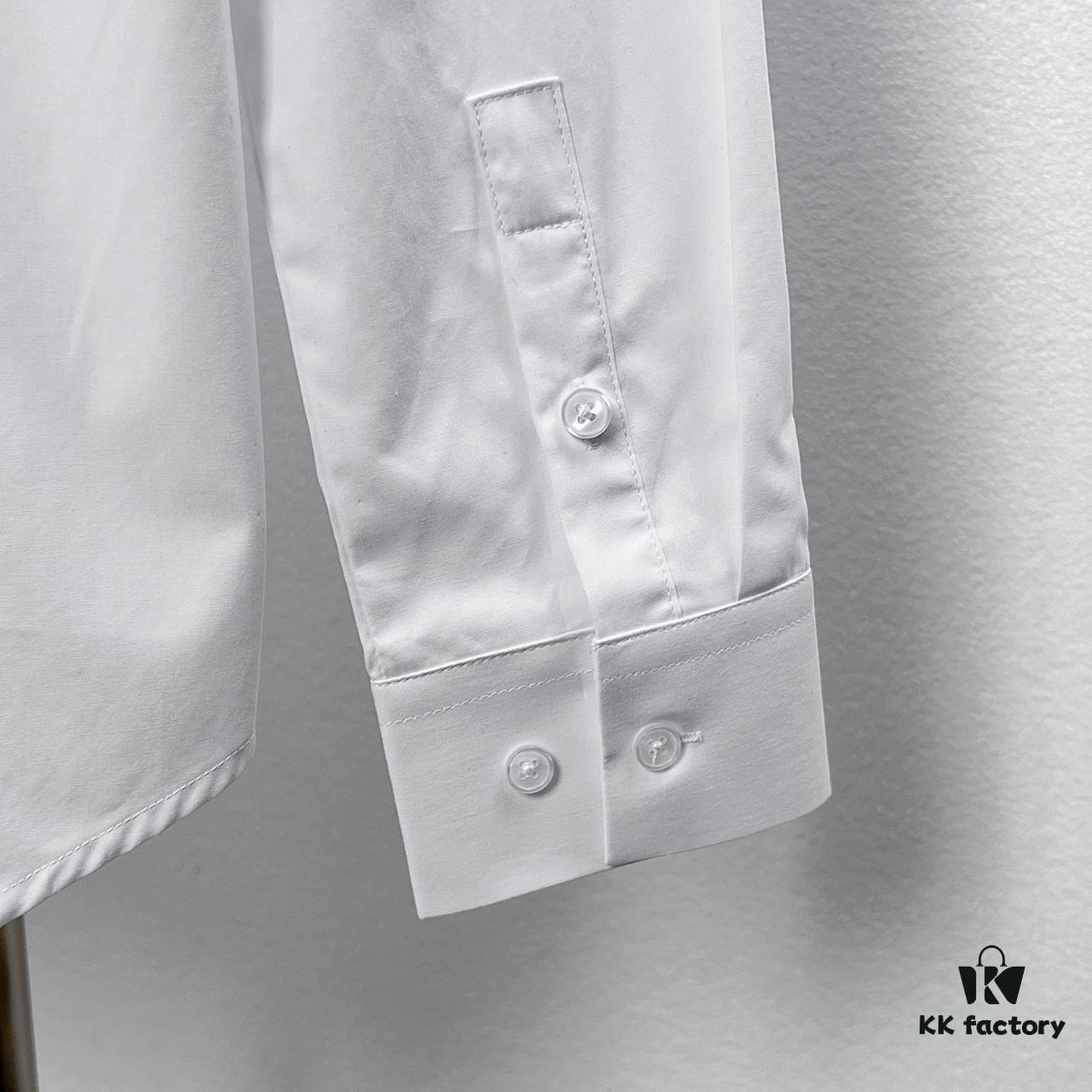 Alexander McQueen / Alexander McQueen Embroidered Shirt with Patterned Shoulder Sash Design