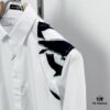 Alexander McQueen Camouflage Color-Blocked Shoulder Strap Design Shirt