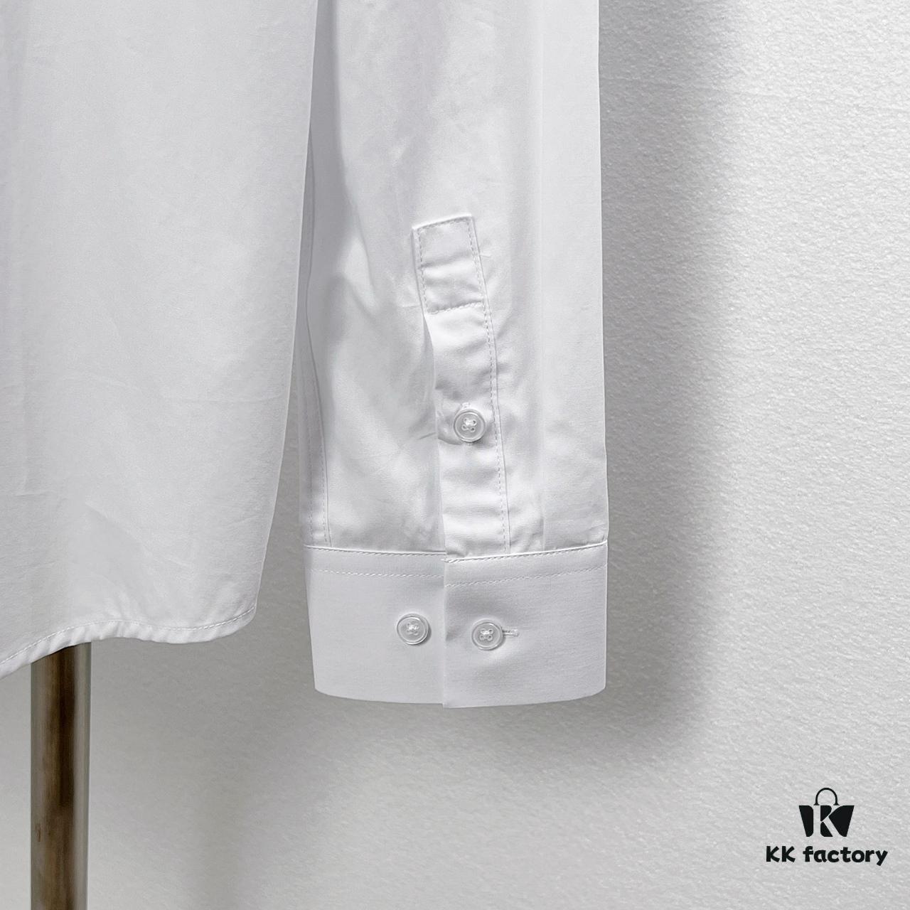 Alexander McQueen Camouflage Color-Blocked Shoulder Strap Design Shirt