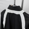 Alexander McQueen Black and White Color-Block Strap Design Shirt